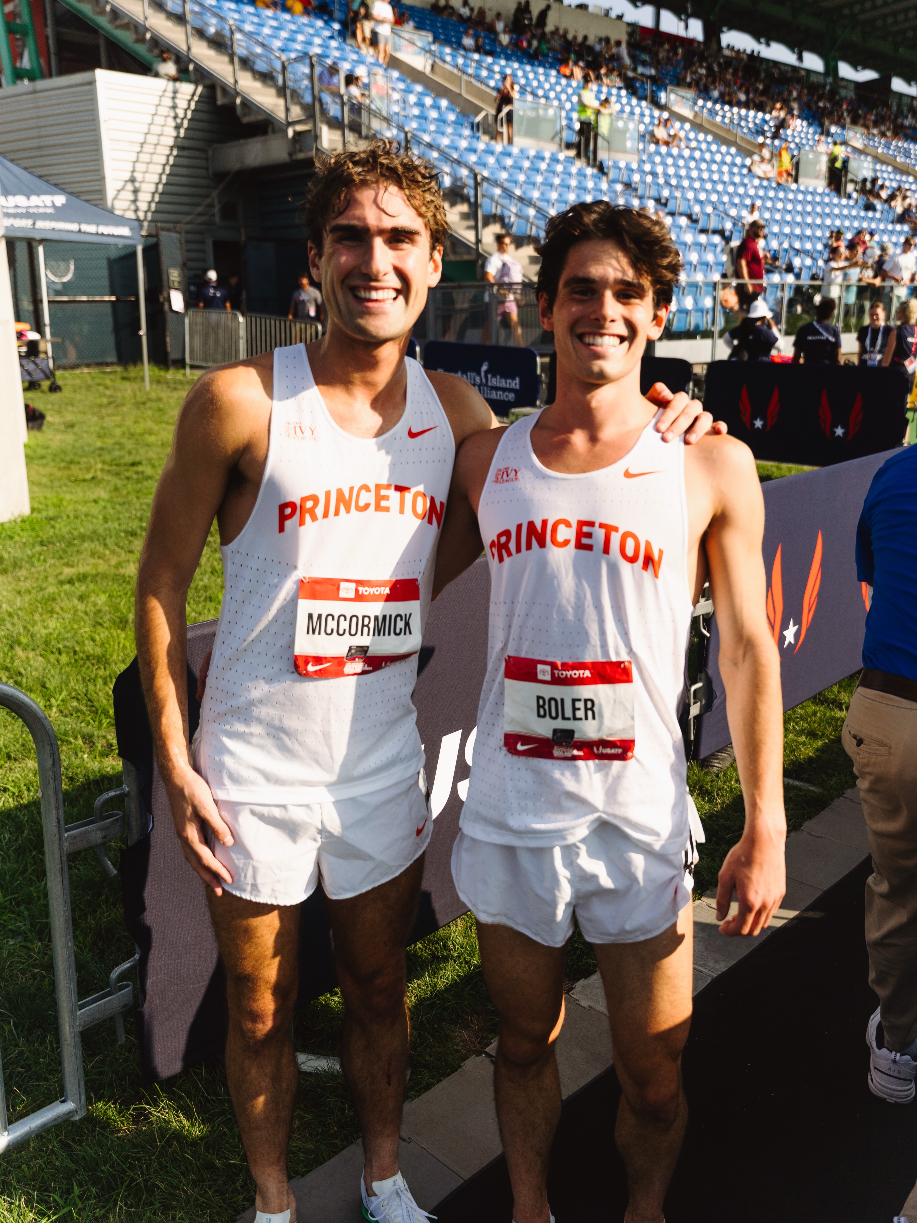 Collin Boler with his Princeton teammate at USAs